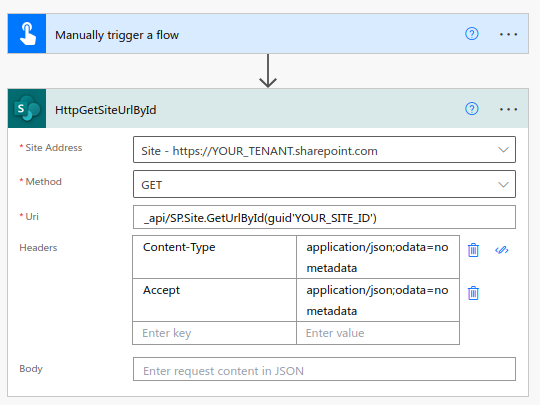 PAuto - Request Site URL
