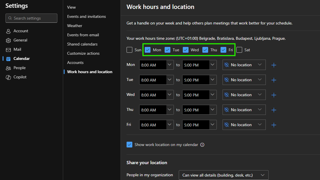 Microsoft Booking - Calendar starts on Sunday instead of Monday ...
