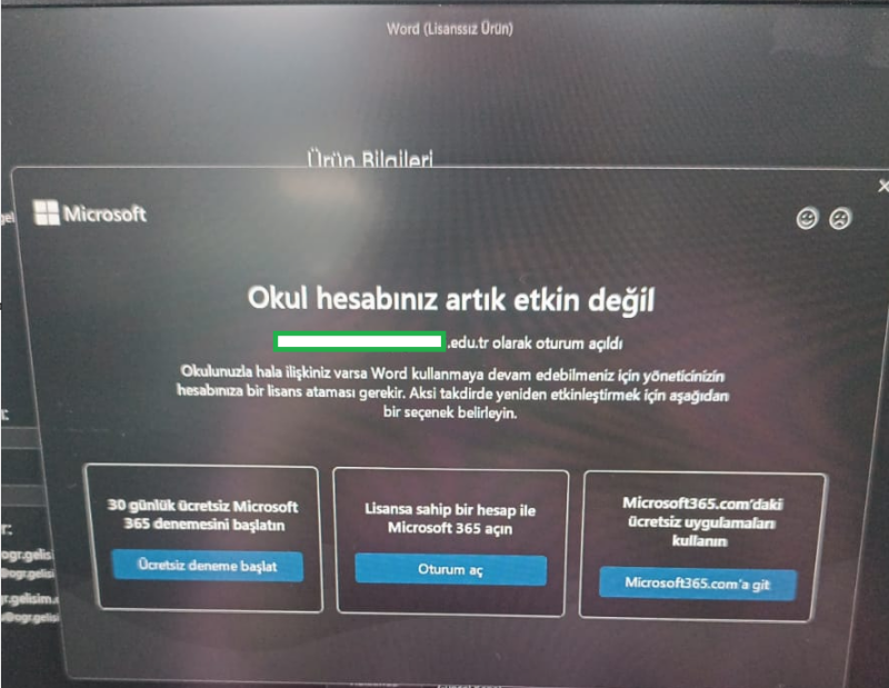 Kullanıcının resmi