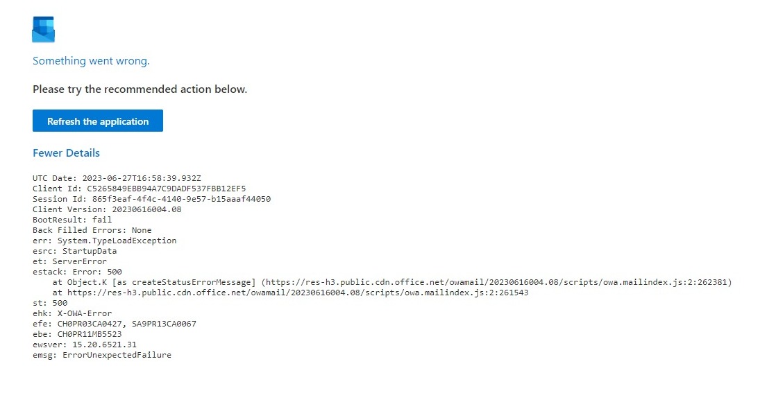 ¡ERROR 500! Microsoft Q&A