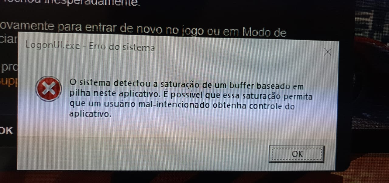 LogonUI.exe - Erro do Sistema - Microsoft Q&A
