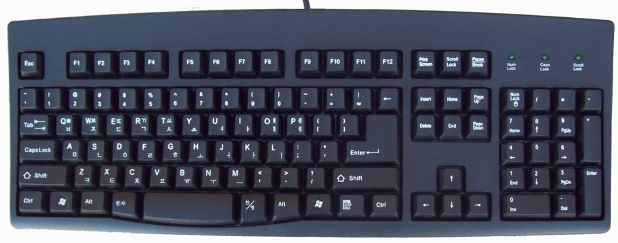 keyboard shortcuts for the language bar when typing Korean (hangeul ...