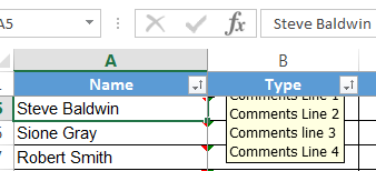 Excel Cell Comments Hidden / Not displayed properly - Microsoft Q&A