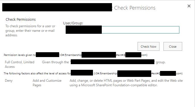 SharePoint users with full control permissions cannot add more users ...