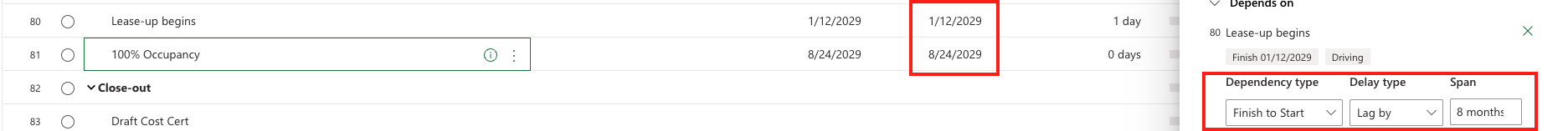 MSP Date Calcs