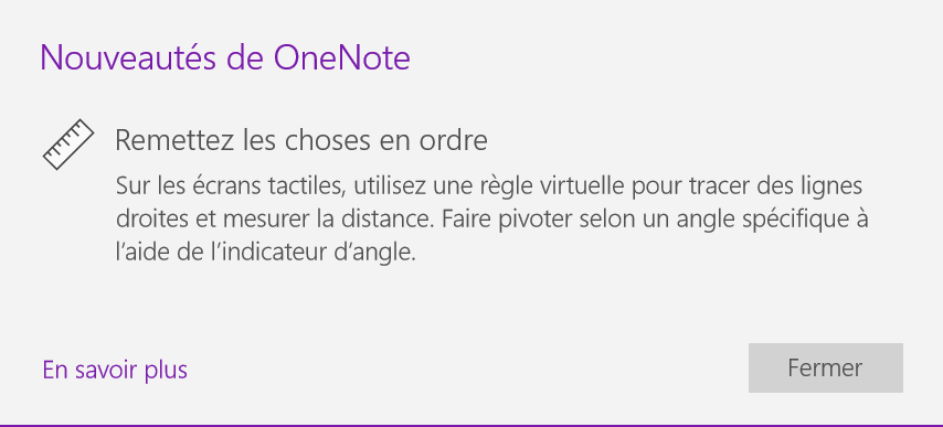 METTRE LA REGLE SOUS L'ONGLET DESSIN ONENOTE - Microsoft Q&A