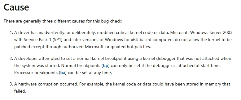 critical structure corruption green bsod - Microsoft Q&A