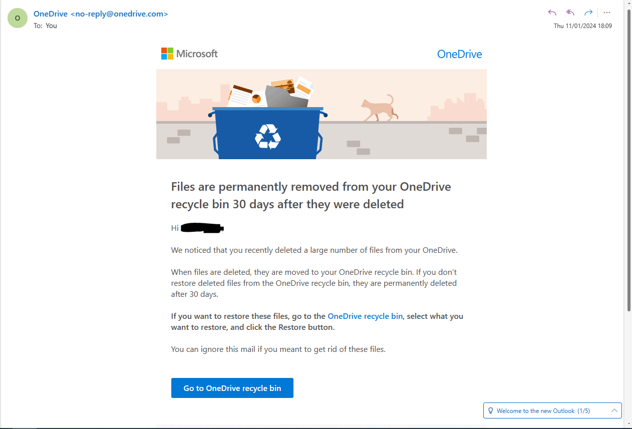 Is this email actually from Onedrive? - Microsoft Q&A
