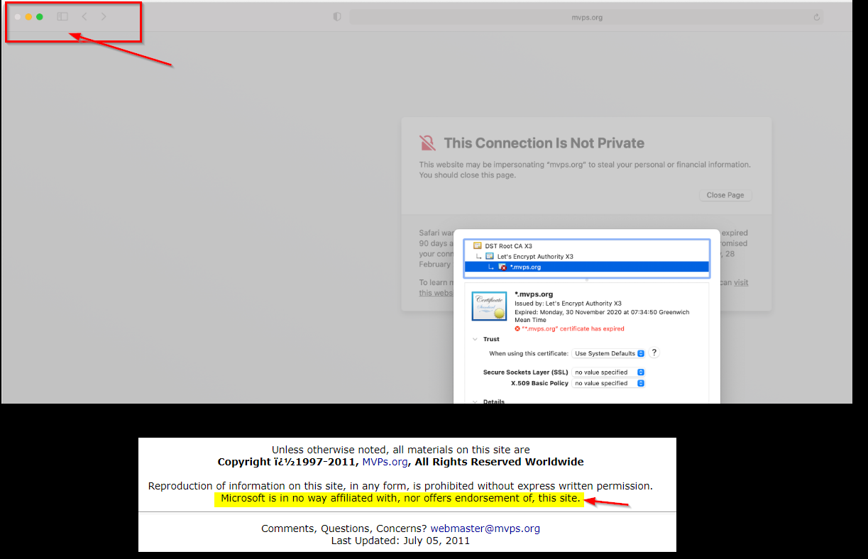 Invalid certificate - Microsoft Q&A