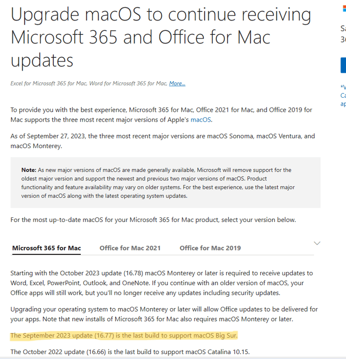 Unable to use my office 365 which installed on my Apple laptop ...