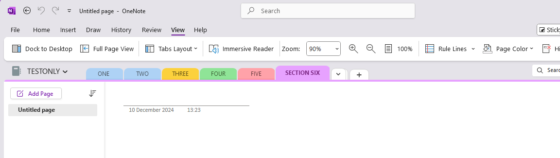 How to prevent the coloured 'section tabs' from being stacked/collapsed ...