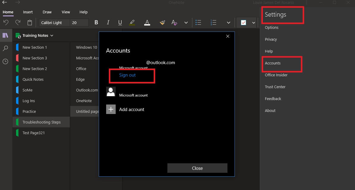 OneNote sync error - Microsoft Q&A