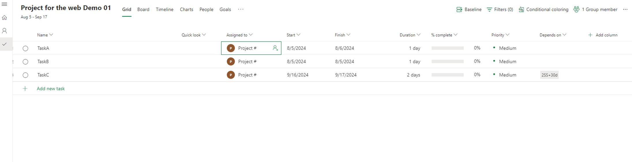 How can I change the duration date to reflect from the start date ...
