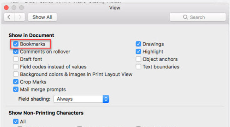 Strange brackets in Word appeared in my document after installing ...
