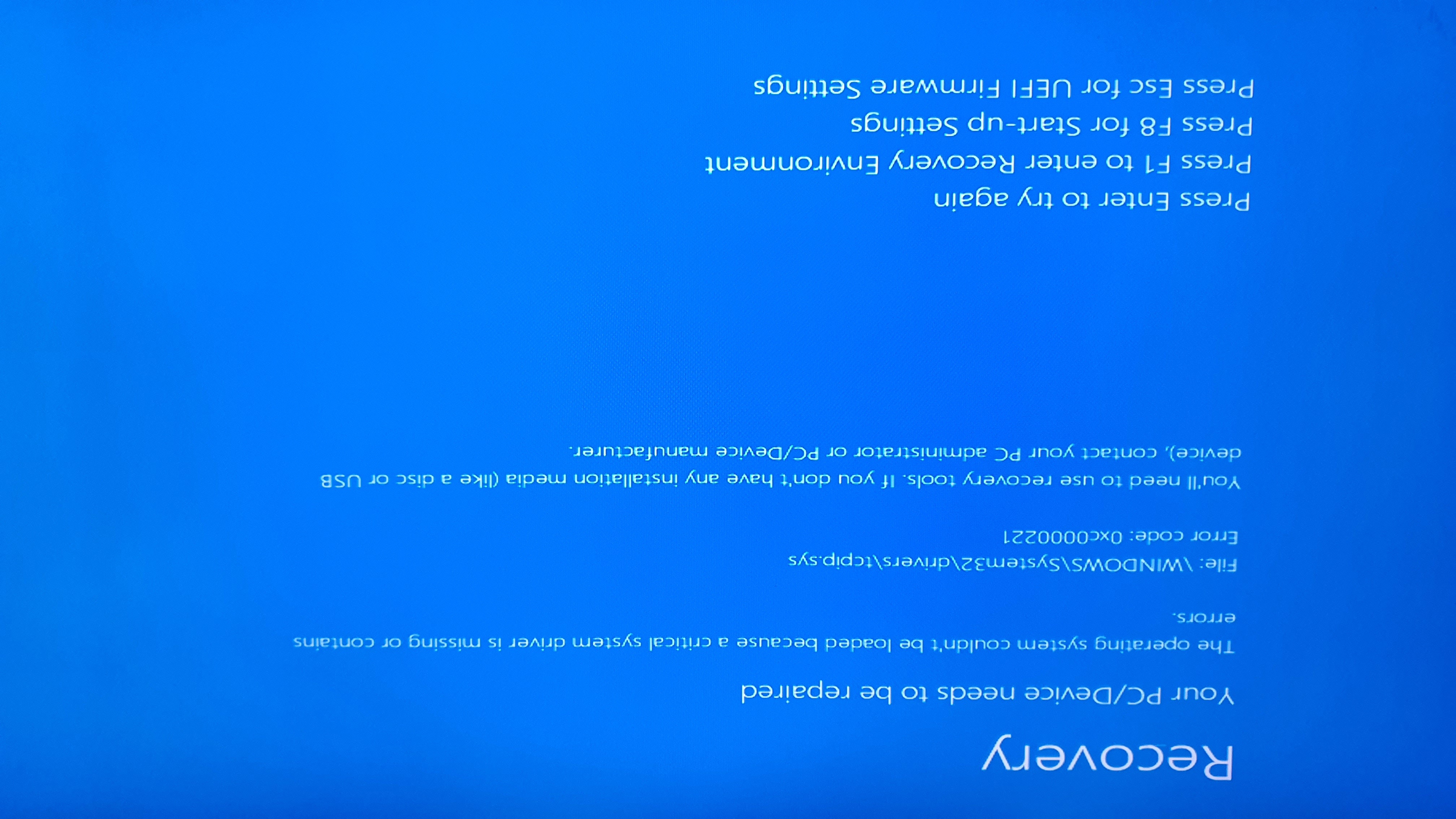 Help I Cant Boot My PC When This PC Says it needs to be Repaired. But ...