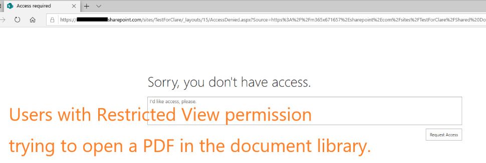Sharepoint document library - block download - Microsoft Q&A