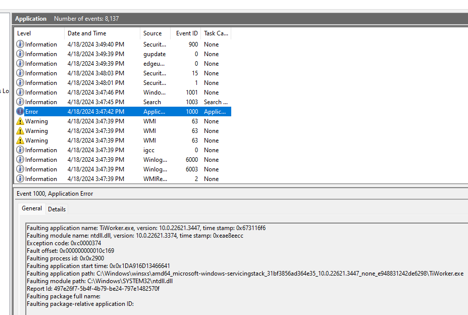 How do i fix all of these error faulting application WINDOWS 11 ...