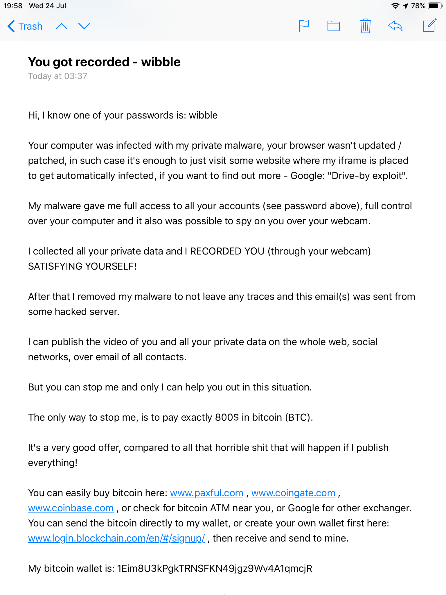 Extortion/Blackmail - Microsoft Q&A