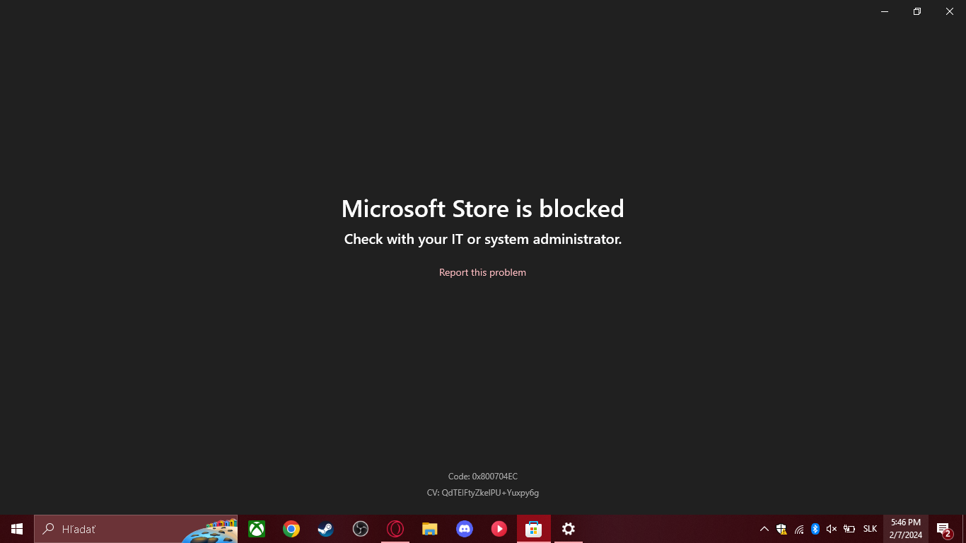 My microsoft store is blocked, can you help me? - Microsoft Q&A