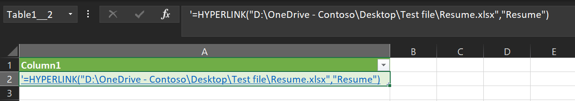 How to hyperlink from a Query based on an Excel table - Microsoft Q&A