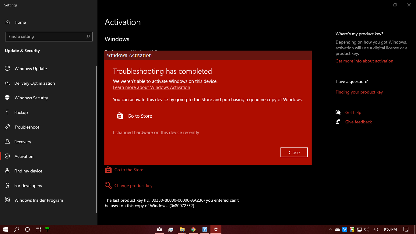 Windows deactivated after flashing the Bios - Microsoft Q&A