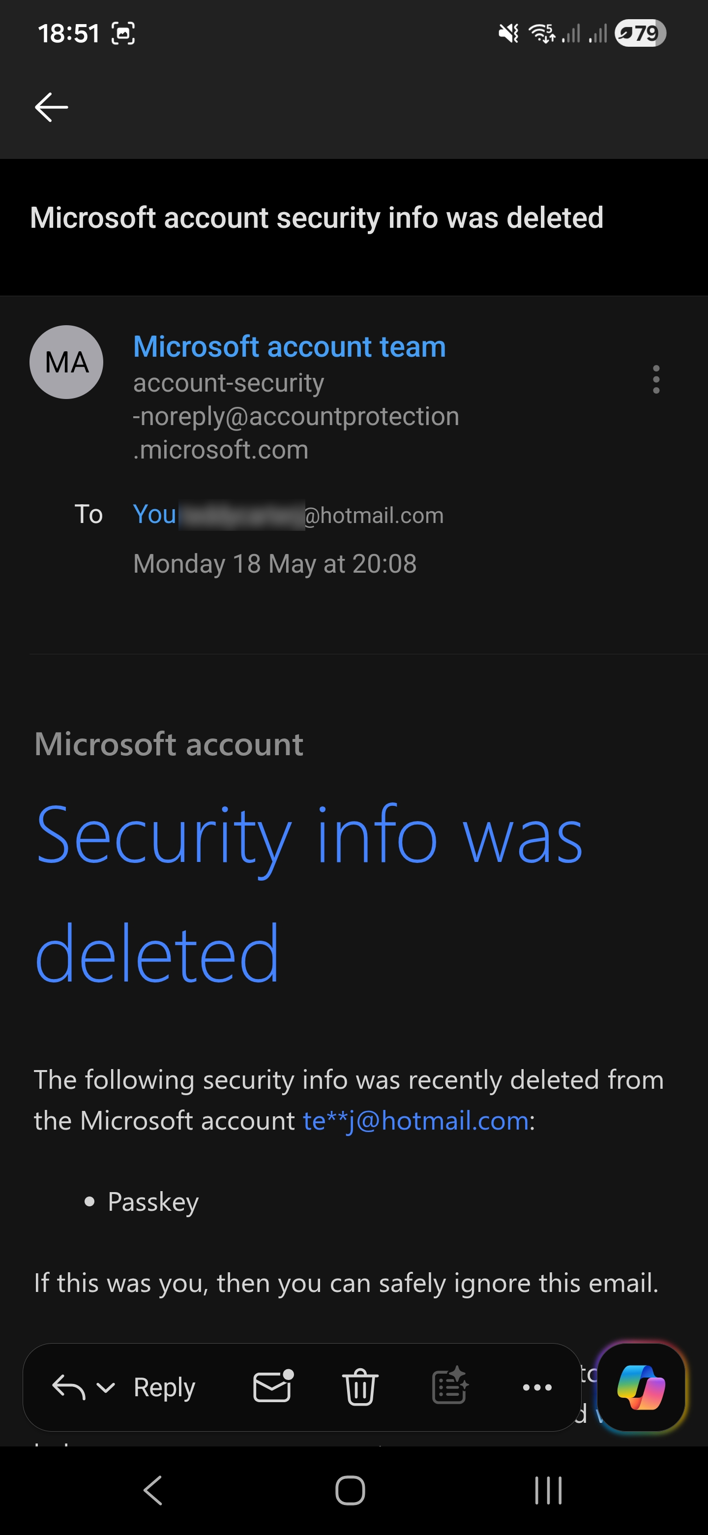 My son's account has been hacked and compromised, this is linked