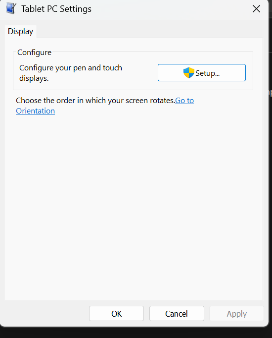 There is no option to calibrate pen in control panel - Microsoft Q&A