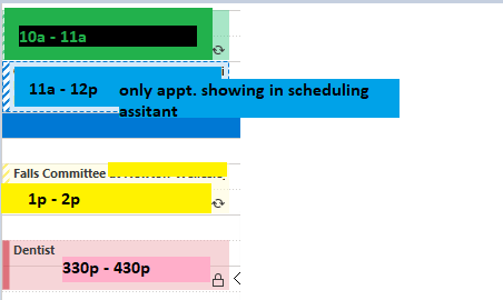 Availability in Scheduling assistant - Microsoft Q&A