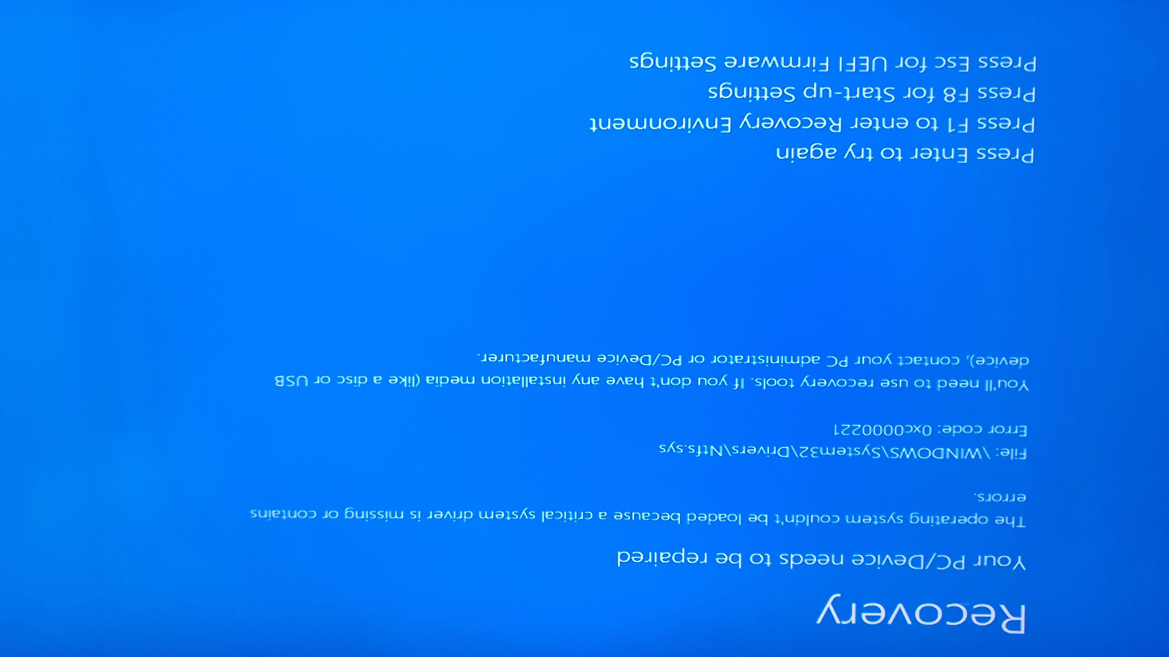 Help I Cant Boot My PC When This PC Says it needs to be Repaired. But ...