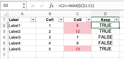 How to delete rows based on previous values in the same column ...