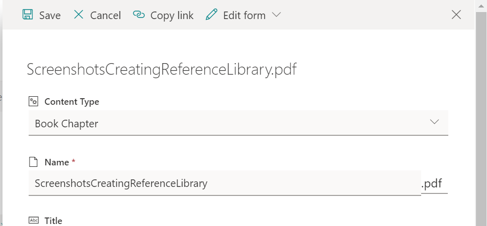 Content type for Document Library in SharePoint Page is missing ...