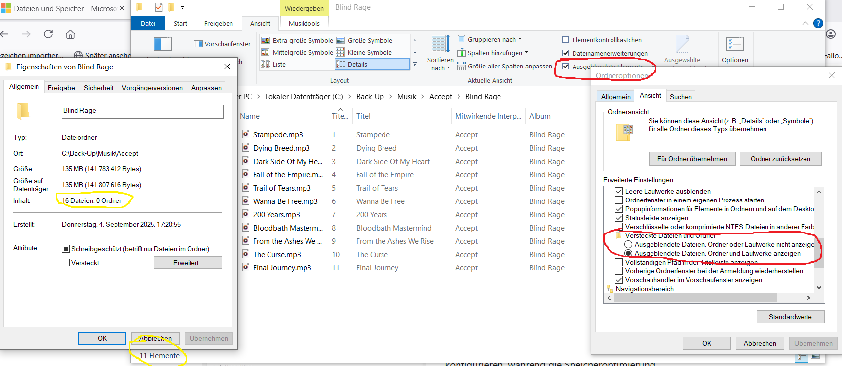 windowsexplorer problem mit nicht angezeigten Dateien 1v2