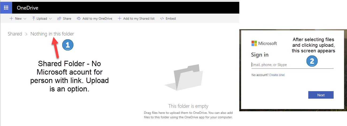 OneDrive - sharing full access without Microsoft Account. - Microsoft Q&A