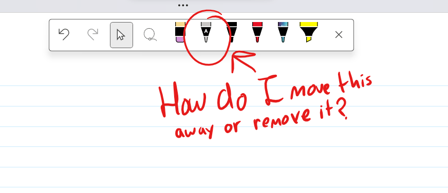 Is it possible to disable or move the new Text Pen in OneNote ...