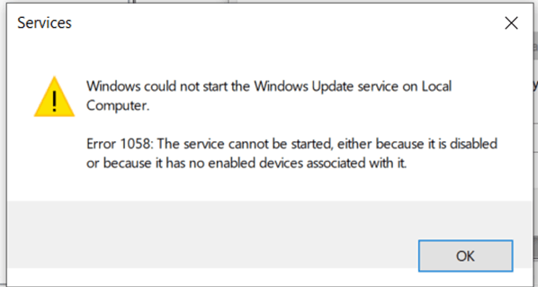 Blank Windows update screen in settings - Microsoft Q&A