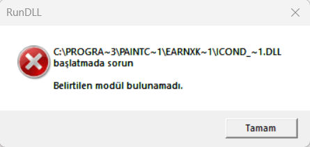 RunDLL- Belirtilen modül bulunamadı hatası. - Microsoft Q&A