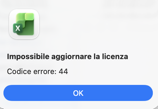 Errore 44