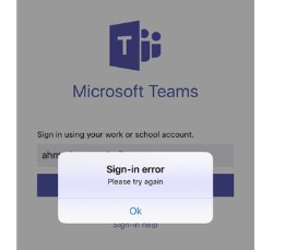 Microsoft Teams sign-in error on iphone 7 plus iOS 11.3.1 - Microsoft Q&A