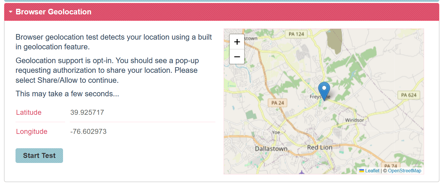 Using Google Maps on Edge browser on Windows 10 machine places me ...