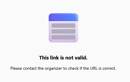 Booking "URL non valide" - Microsoft Q&A
