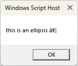 script dialog box
