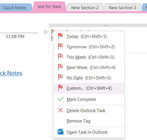 Tasks/Flag on OneNote does not work properly anymore !!! - Microsoft Q&A