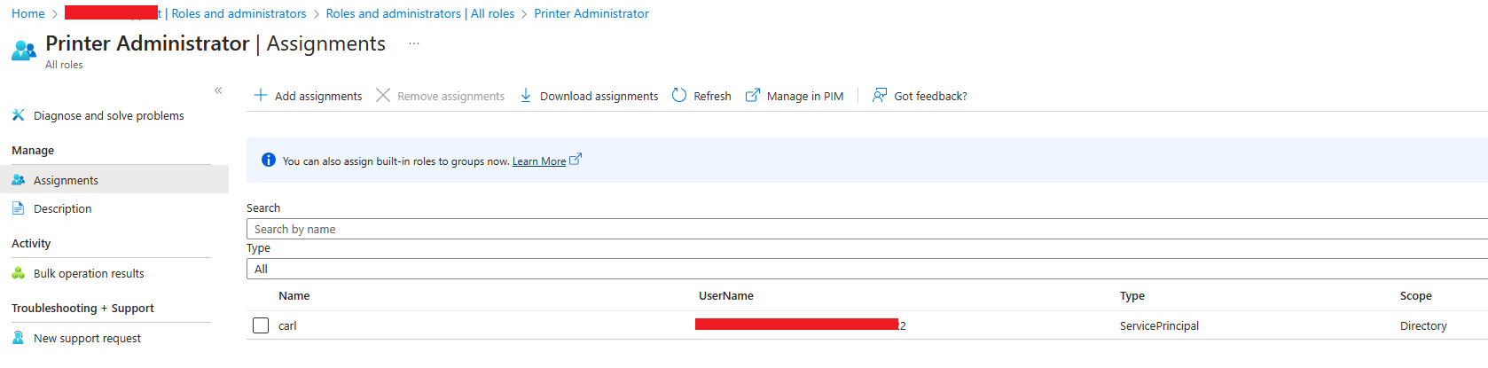 Application token does not work for Get Printer Microsoft Graph API ...