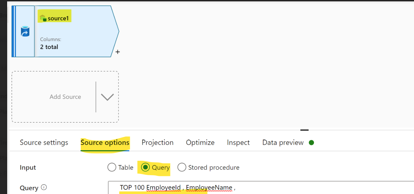 Is it possible to do a column projection (filter only desidered columns