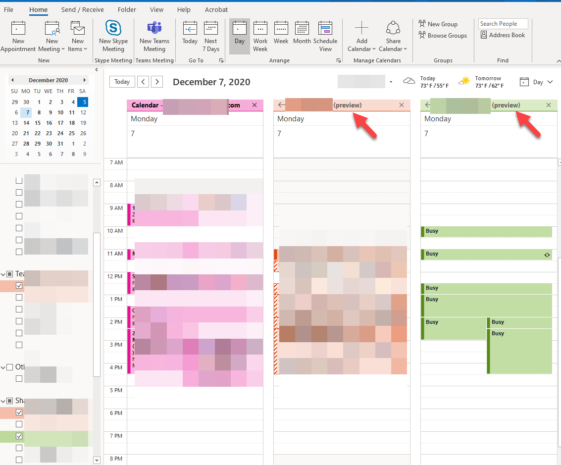 Outlook Calendars in (preview) - Microsoft Q&A
