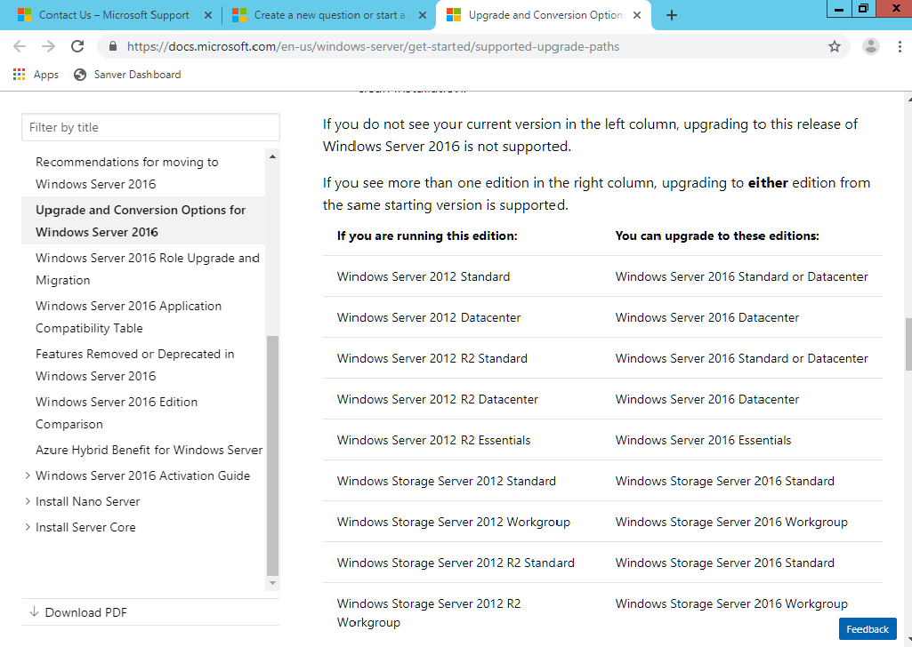 Convert windows server 2012 r2 key to server 2016 for free? - Microsoft Q&A