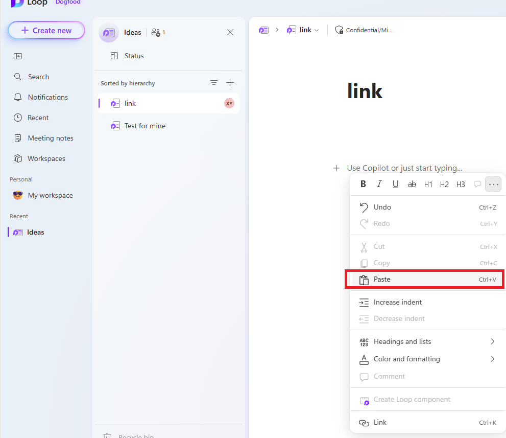 Page frame appearance in a loop page - Microsoft Q&A
