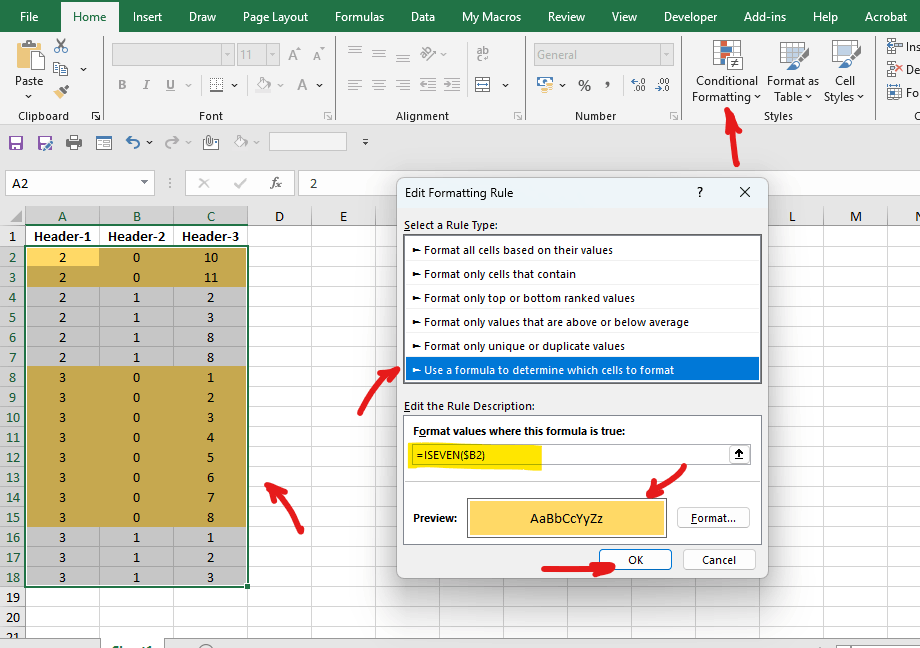 Need help finding a formula to insert a blank row based on the column ...