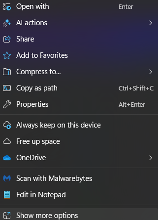 microsoft to fix win 11 context menu - Microsoft Q&A