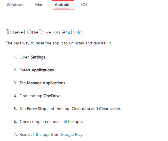 Can't upload files from Android OneDrive - Microsoft Q&A